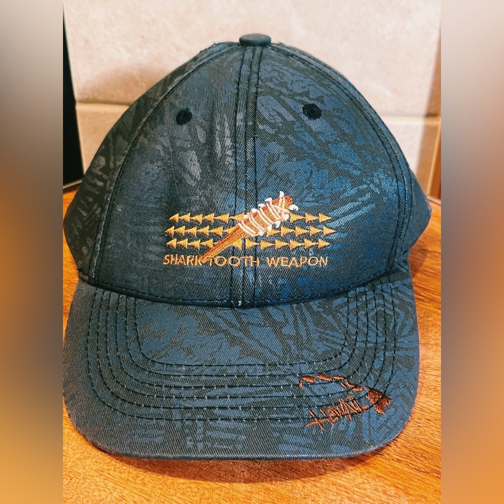 Hawaiian Headwear Shark Tooth Weapon Cap Hat Hawaii 
Adjustable